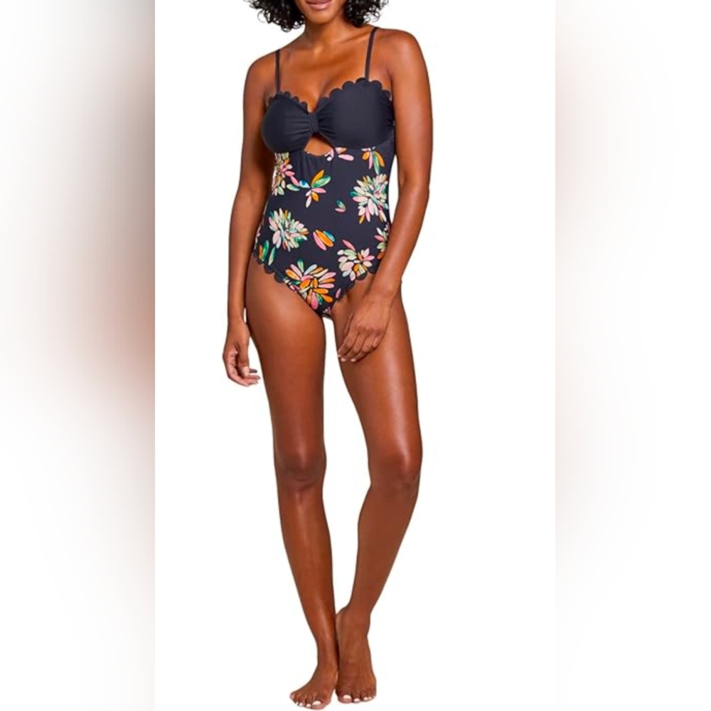 NWT Tribal Sport One-Piece Swimsuit with Flatten Tummy Control Size Medium